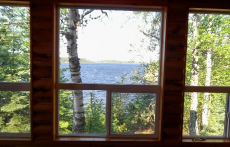 Birch Lake Lodge - Cabin #1 View from Living Room