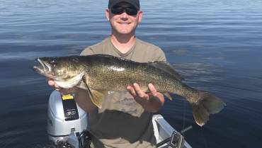 Trophy Walleye caught at Perrault Lake Camp